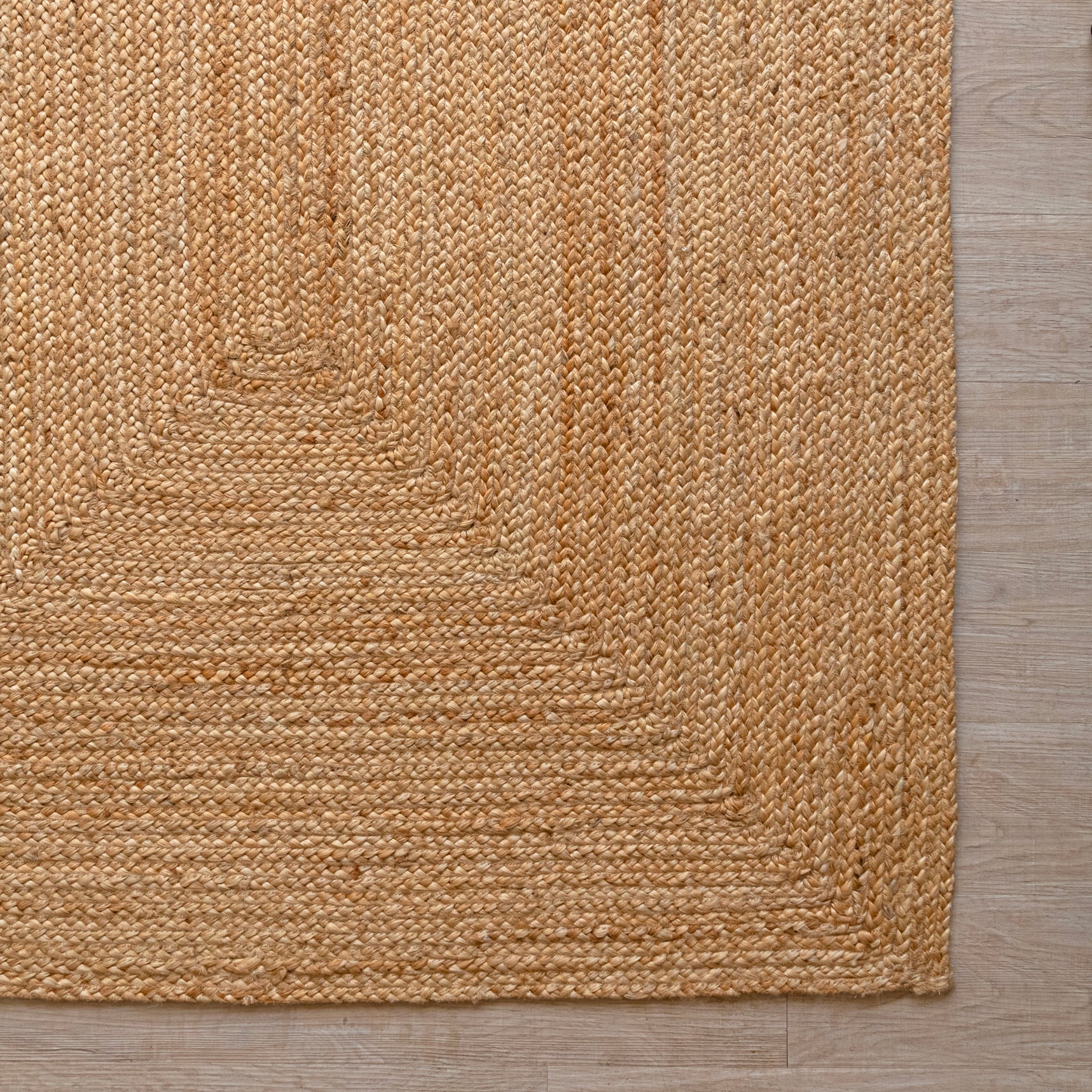 Handcrafted Natural Hemp Rug with Subtle Textured Design - Rustic Elegance